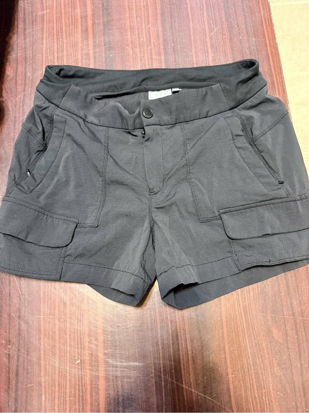 Athleta Black Women's Cargo Shorts with Utility Pockets